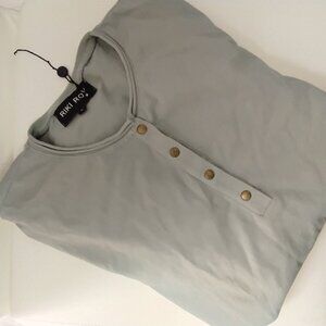 Greyish Blue Henely Tshirt
